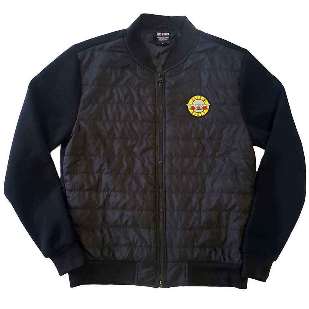 Guns N' Roses Quilted Jacket - Classic Logo (Black)