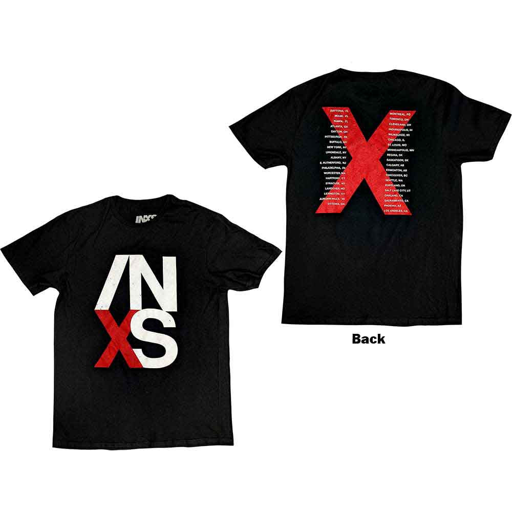 INXS TShirt US Tour (Back Print) Ireland Vinyl