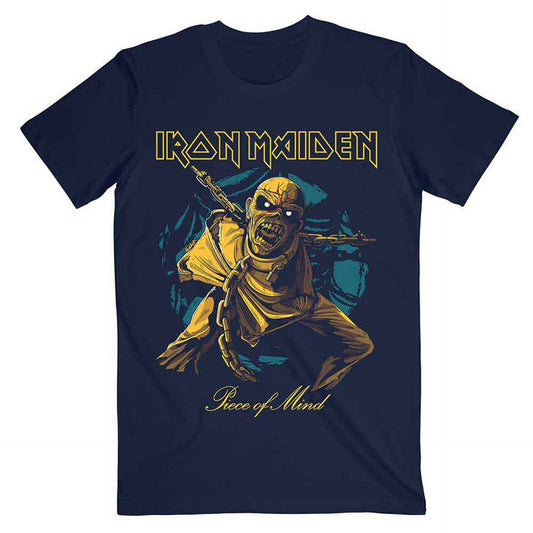 Iron Maiden Shirt: Piece of Mind Gold Eddie Shirts