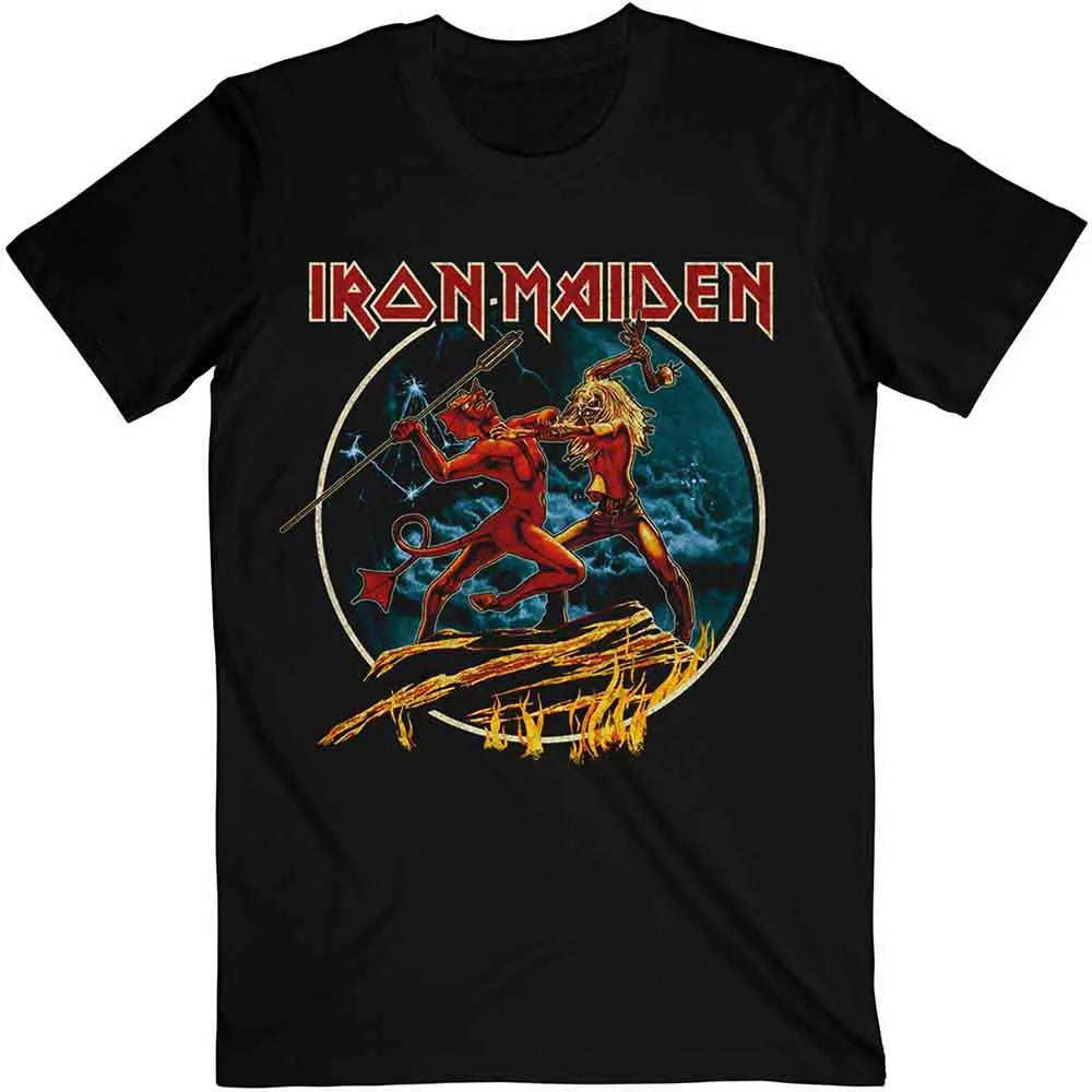 Iron Maiden Shirt Red Devil Circular Shirts