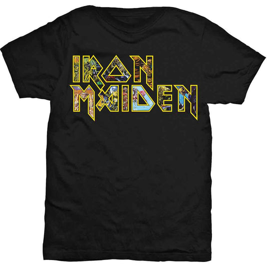Iron Maiden T-Shirt: Eddie Logo Yellow Letters Shirts