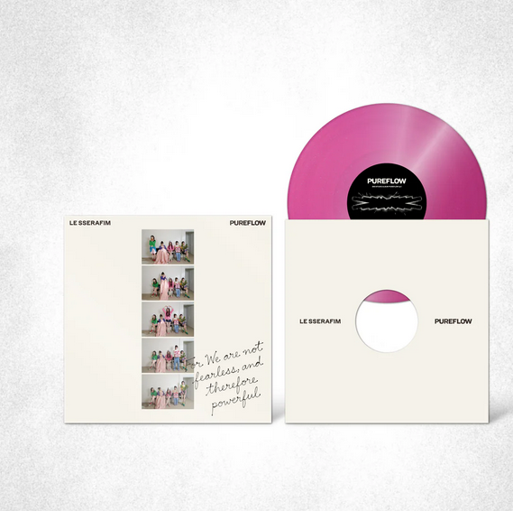 LE SSERAFIM Vinyl ‘PUREFLOW’ pt.1 Hot Pink Glitter Ver