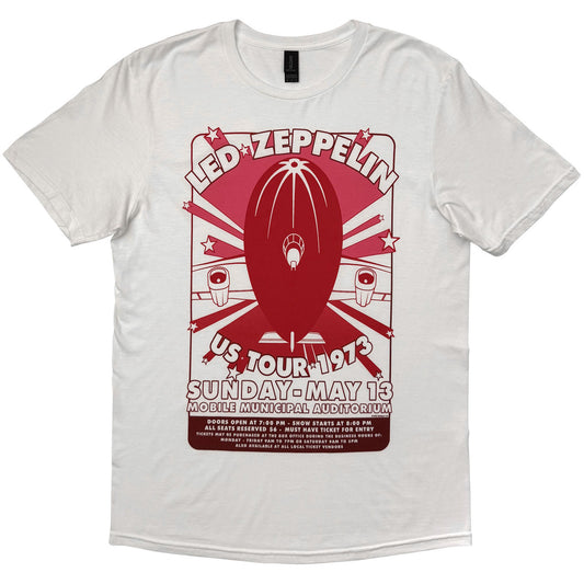 Led Zeppelin Shirt - US Tour 1973 (White)