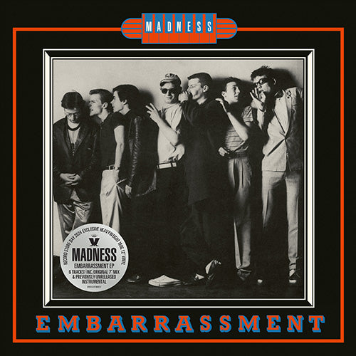 Apart from ‘Baggy Trousers’, ‘Embarrassment’ was the only Madness single not to be released on 12” in the ‘80s. RSD 2024 will give the classic Motown-inspired hit the 12” treatment as part of a six track EP, which features the original 7” mix plus a previously unreleased instrumental version specially mixed by Clive Langer.