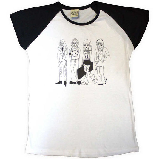 Maneskin Raglan T-Shirt: Mini Doodles (Back Print & Ex-Tour) Shirts