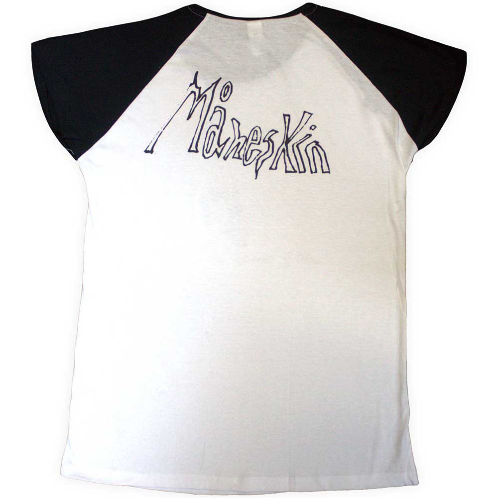 Maneskin Raglan T-Shirt: Mini Doodles (Back Print & Ex-Tour) - Ireland Vinyl