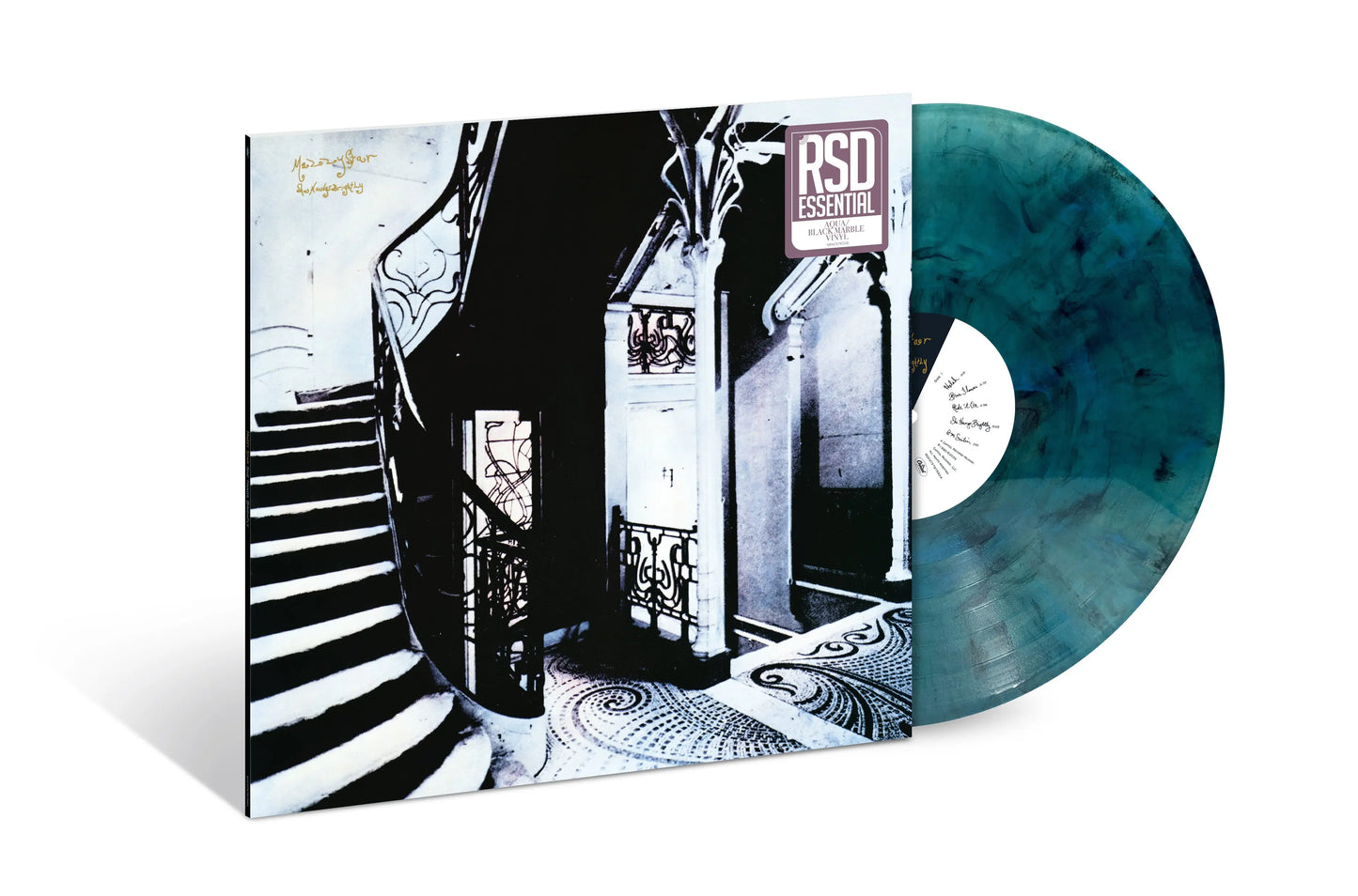 Mazzy Star She Hangs Brightly (Aqua + Black Marble)