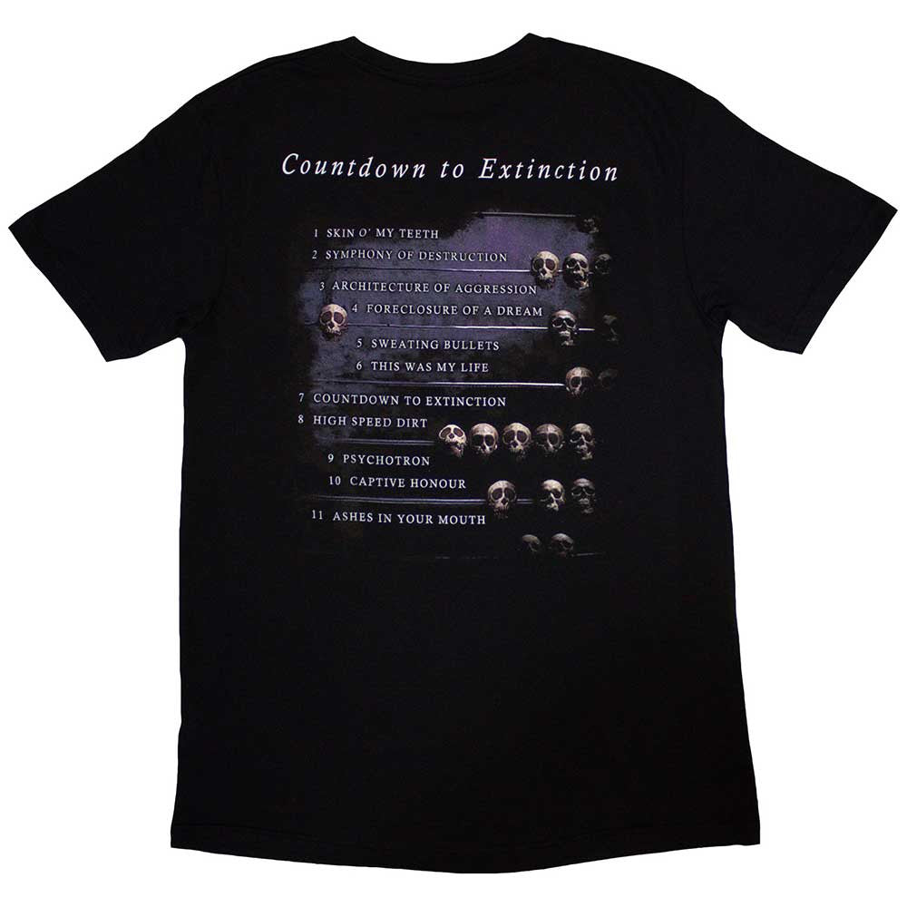 Megadeth T-Shirt: Countdown to Extinction Shirts