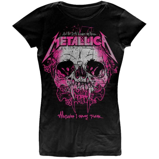 Metallica Ladies T-Shirt Wherever I May Roam