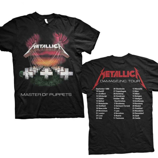Metallica Shirt - Master of Puppets European Tour '86 Shirts