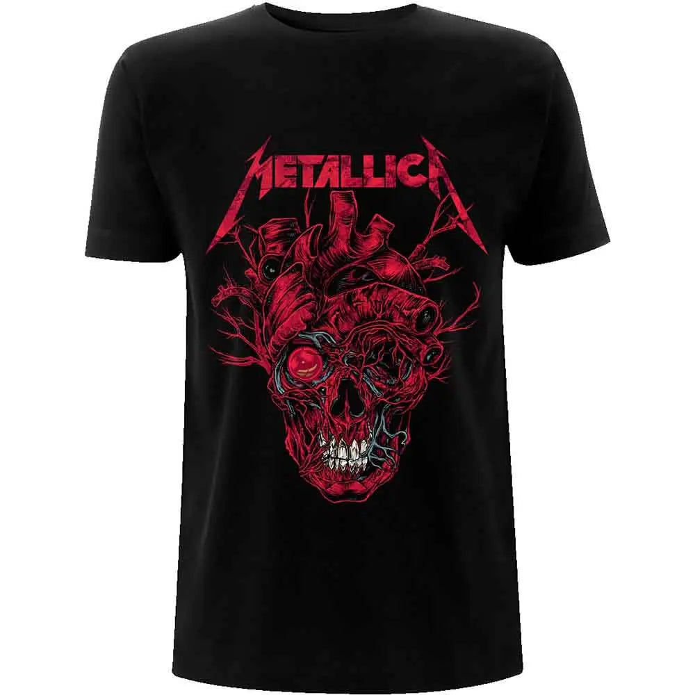 Metallica Shirt Heart Skull Shirts