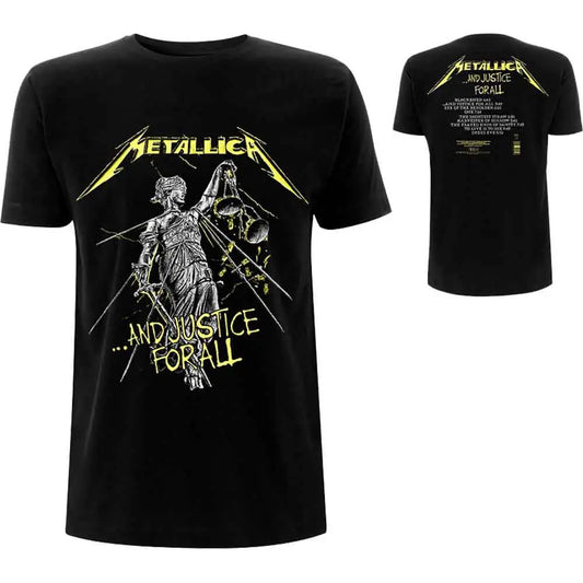 Metallica T-Shirt And Justice For All Tracks (Back Print) Shirts