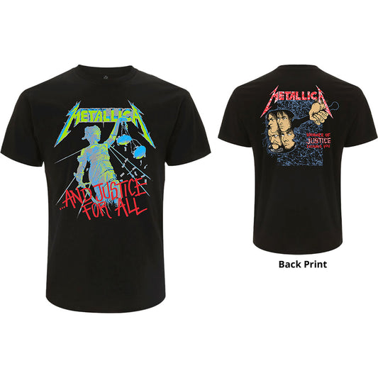 Metallica T-Shirt And Justice For All (Original) (Back Print) Shirts