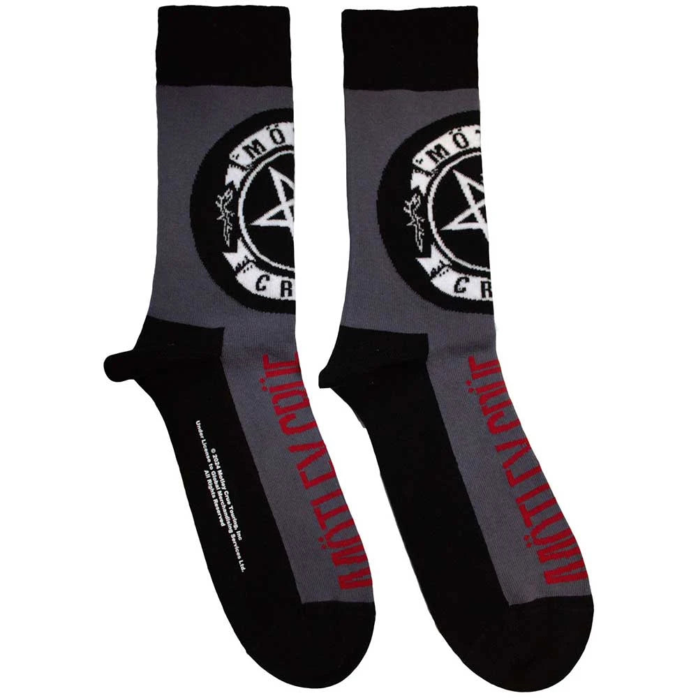 Motley Crue Socks - Pentagram Circle