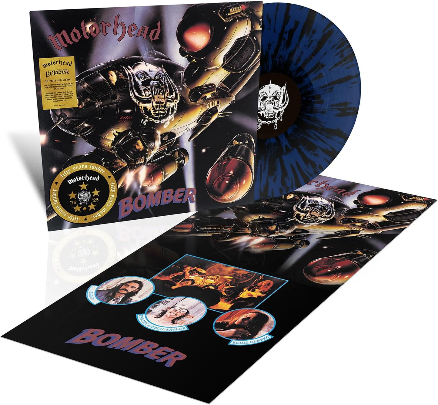 Motorhead Bomber LTD LP Blue & Black