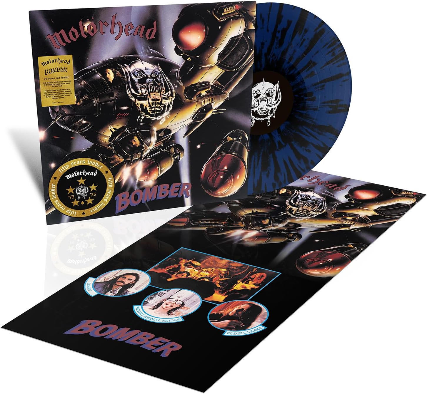 Motorhead Bomber LTD LP Blue & Black