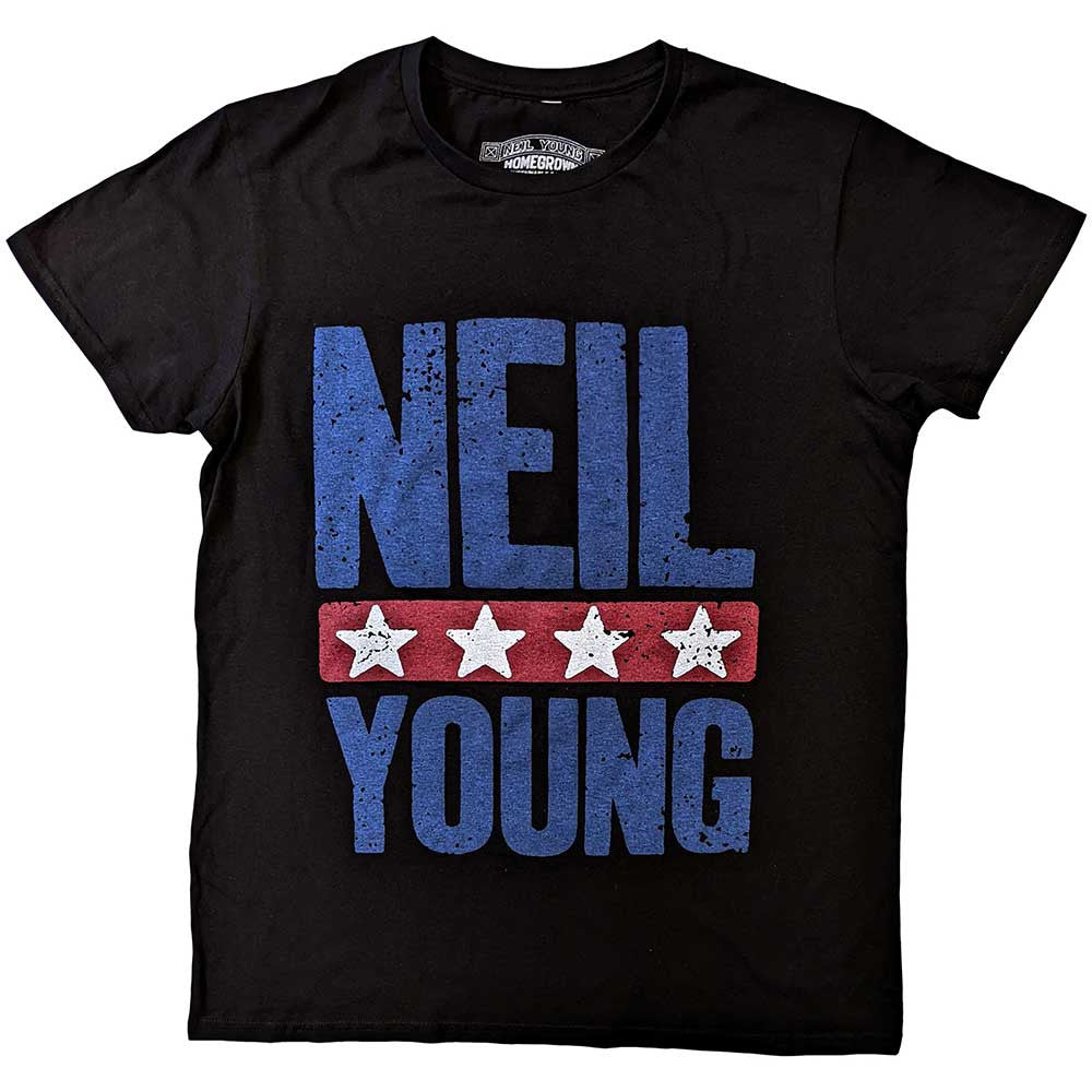 Neil Young Shirt Stars Logo