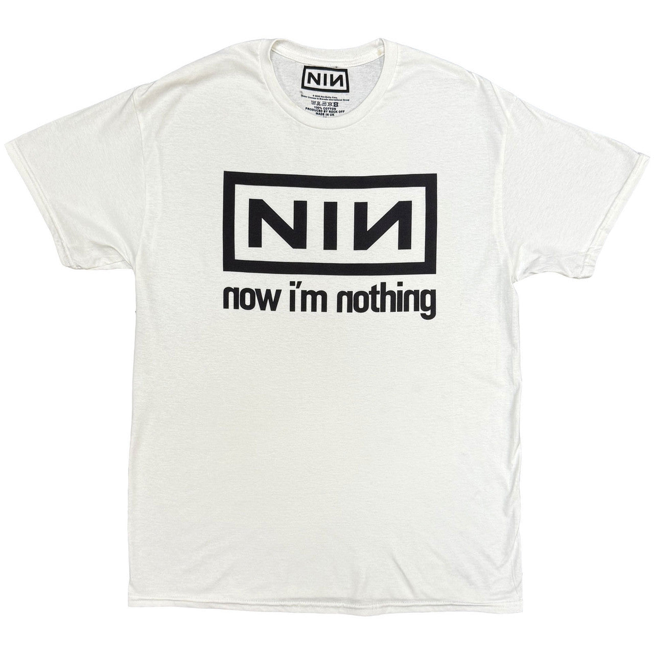 Nine Inch Nails Shirt: Now I'm Nothing (White) Shirts
