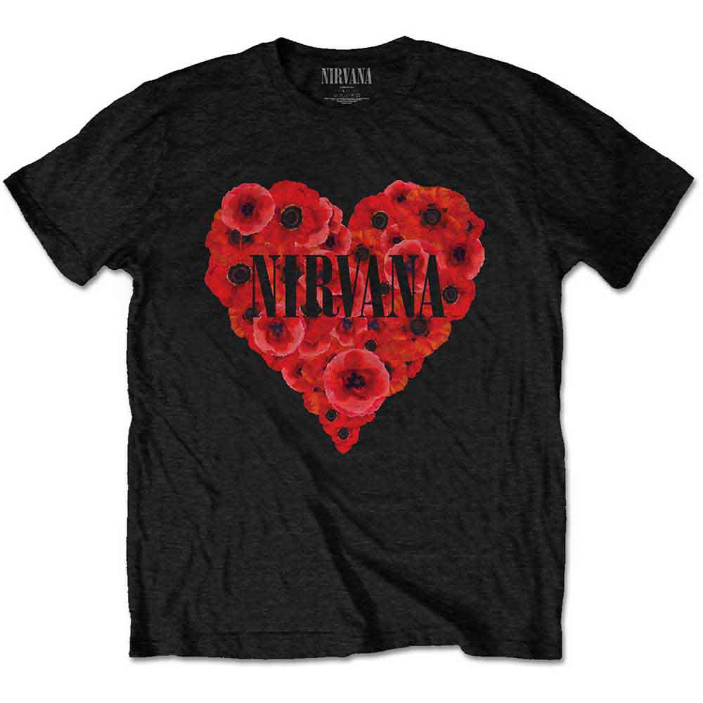 Nirvana Shirt Poppy Heart Shirts
