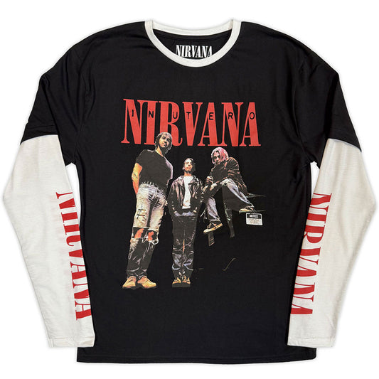 Nirvana Long Sleeve Shirt: In Utero Band Photo Shirts Ireland Vinyl