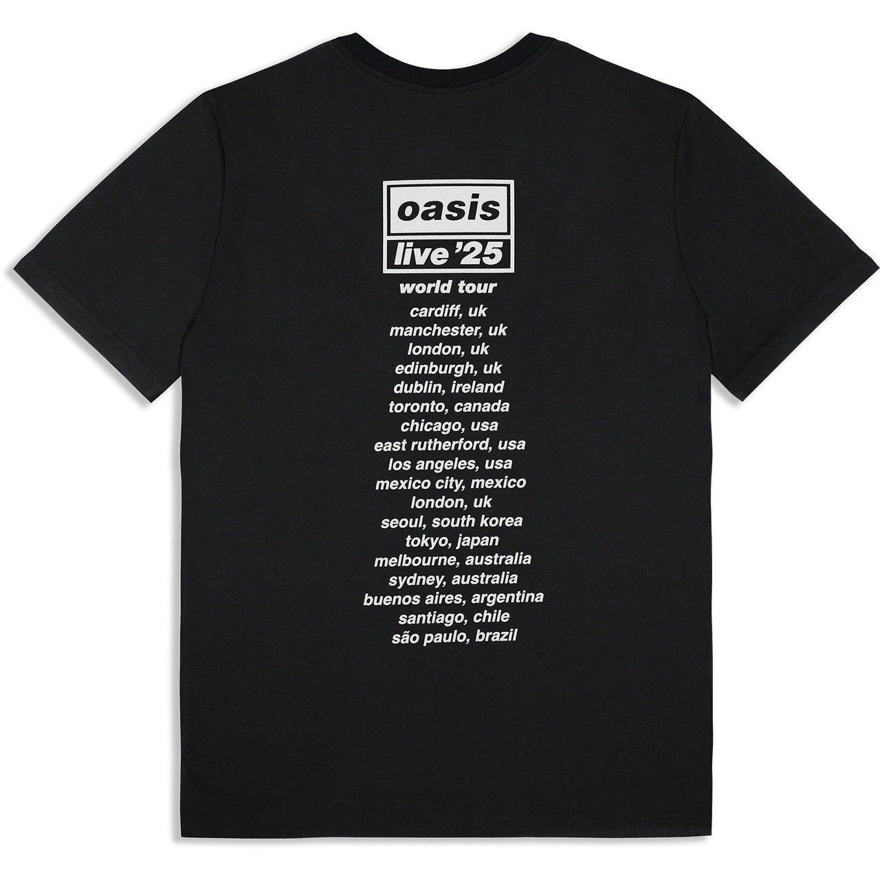 Oasis Shirt - Wonderwall Live 25 World Tour