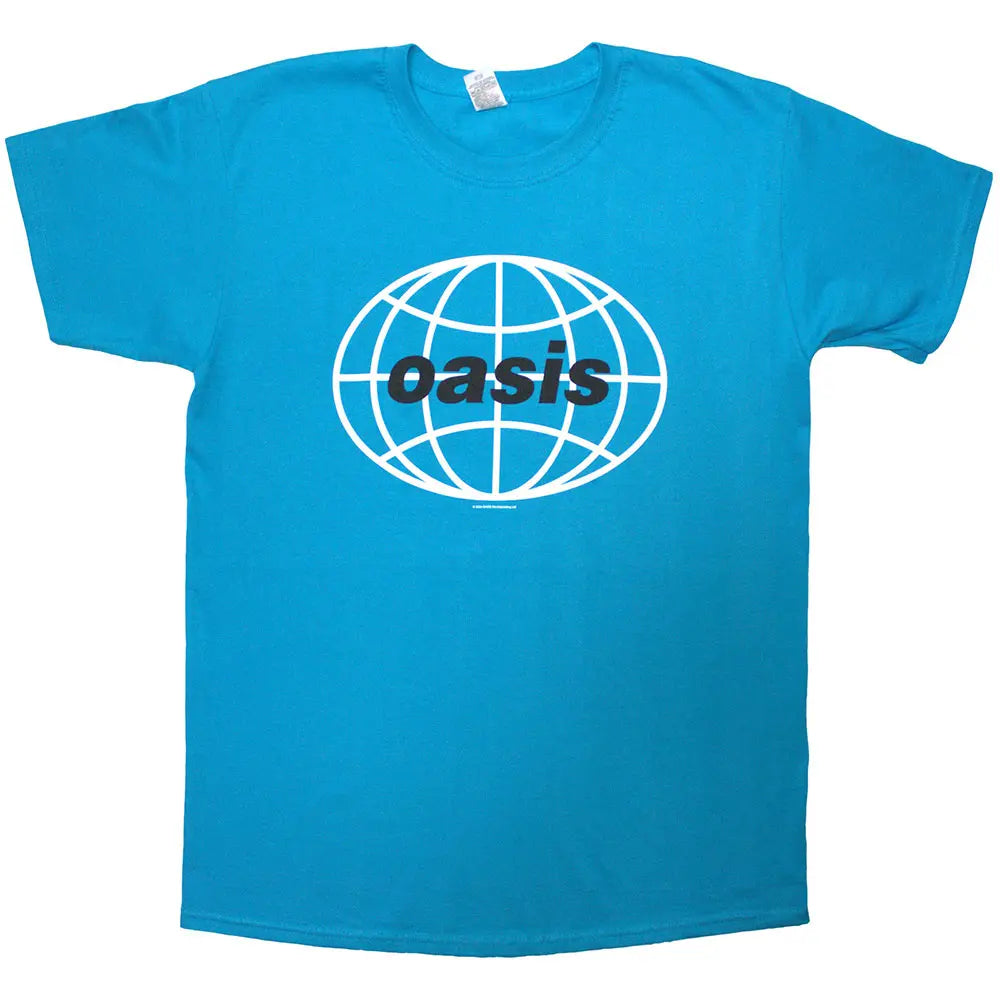 Oasis Shirt 1998 World Tour Blue Shirts