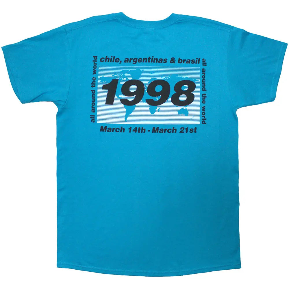 Oasis Shirt 1998 World Tour Blue Shirts