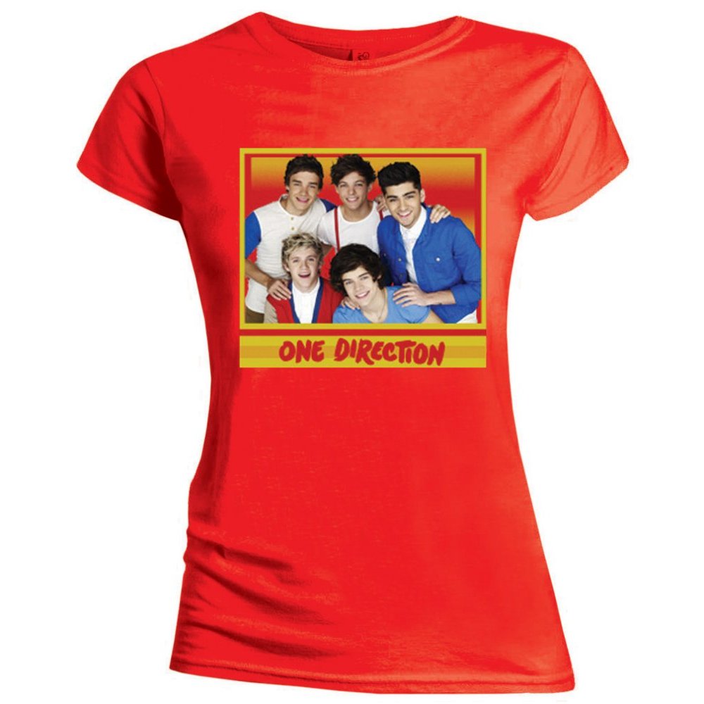One Direction Ladies Shirt Red - Ireland Vinyl