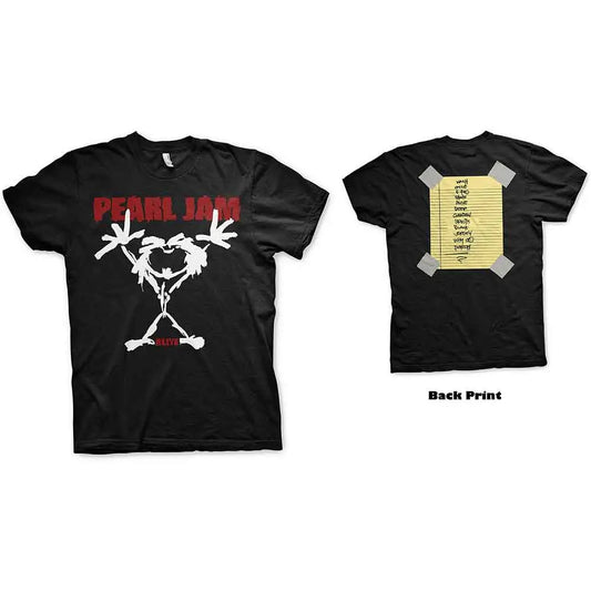 Pearl Jam Shirt Stickman (Back Print) Shirts