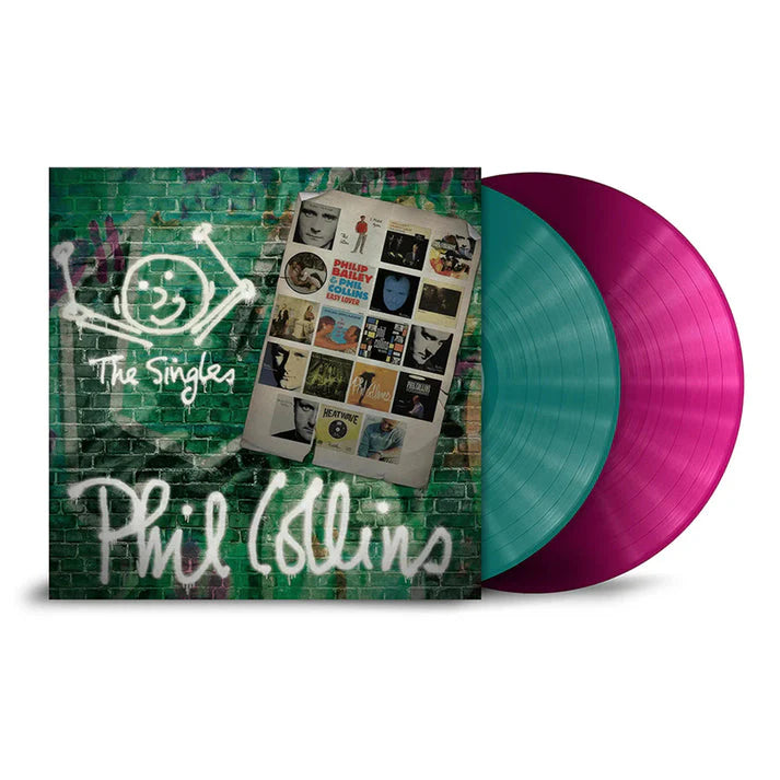 Phil Collins The Singles Ltd Transparent Petrol & Magenta 2lp Vinyl