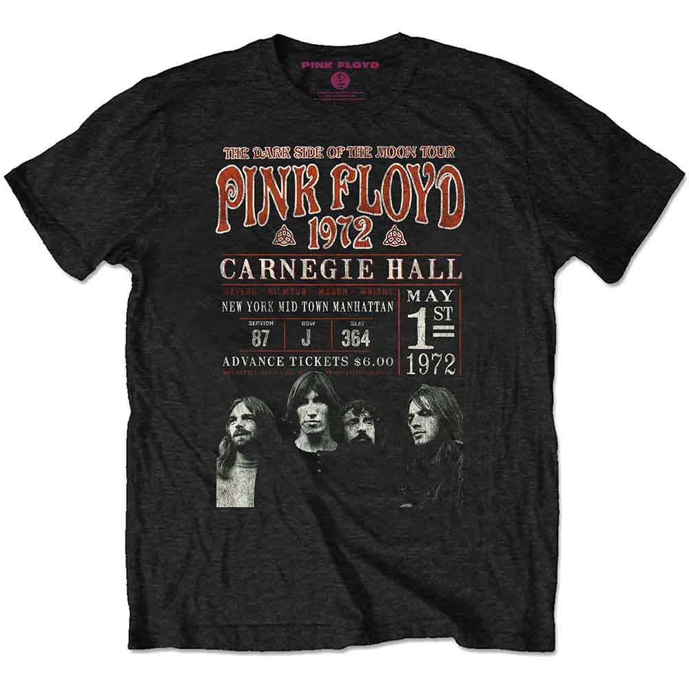 Pink Floyd Shirt Carnegie '72 (Eco-Friendly) Shirts