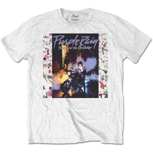 Prince T-Shirt: Purple Rain Album (White) Shirts