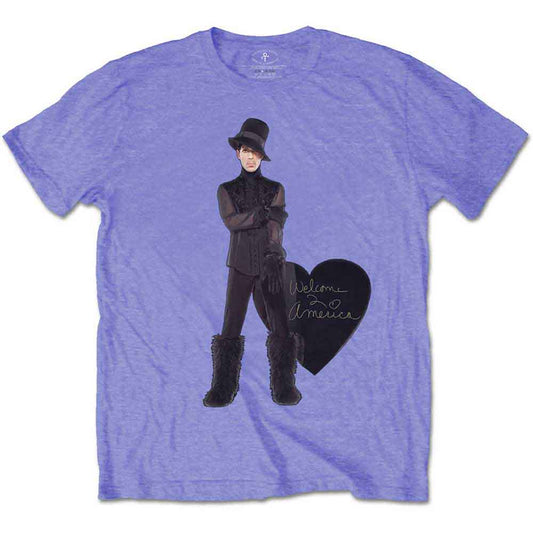 Prince T-Shirt Heart Purple - Ireland Vinyl