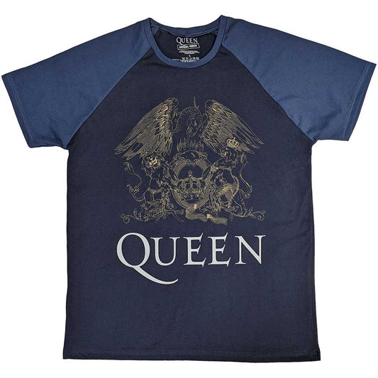 Queen Raglan T-Shirt: Crest - Ireland Vinyl