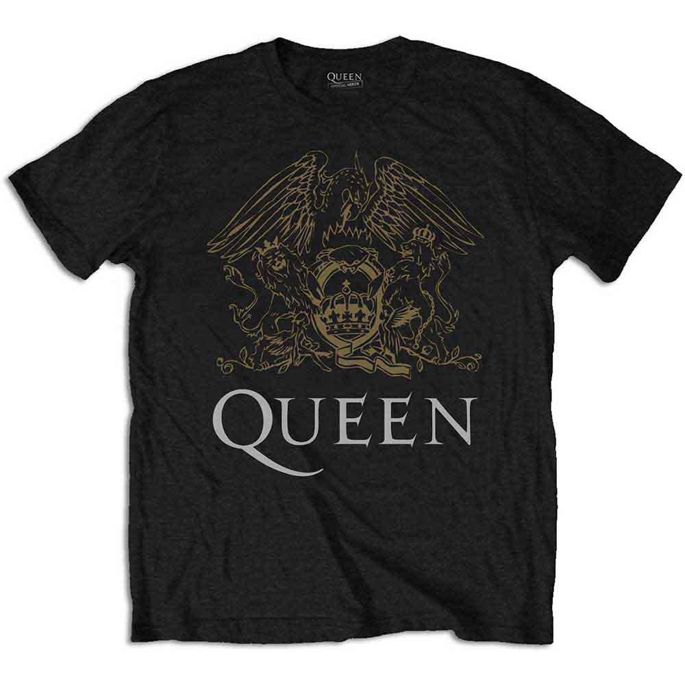Queen Shirt Gold Crest (Black) Shirts