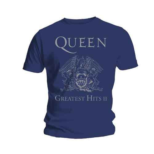 Queen Shirt – Greatest Hits II (Navy Blue/Silver) Shirts