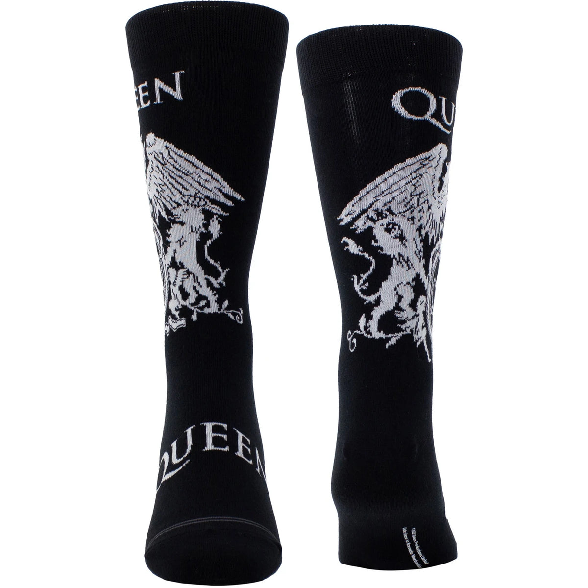 Queen Socks - White Crest