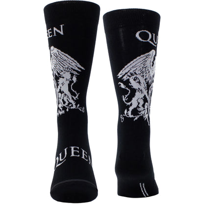 Queen Socks - White Crest