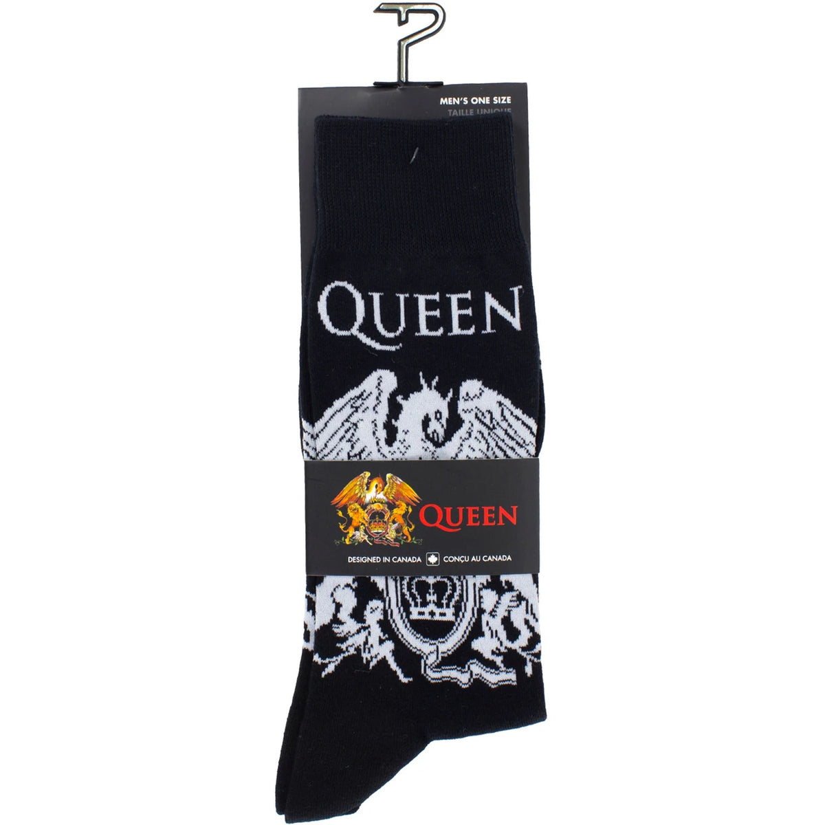 Queen Socks - White Crest