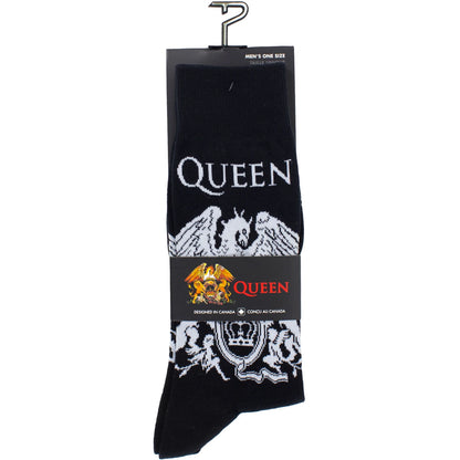 Queen Socks - White Crest