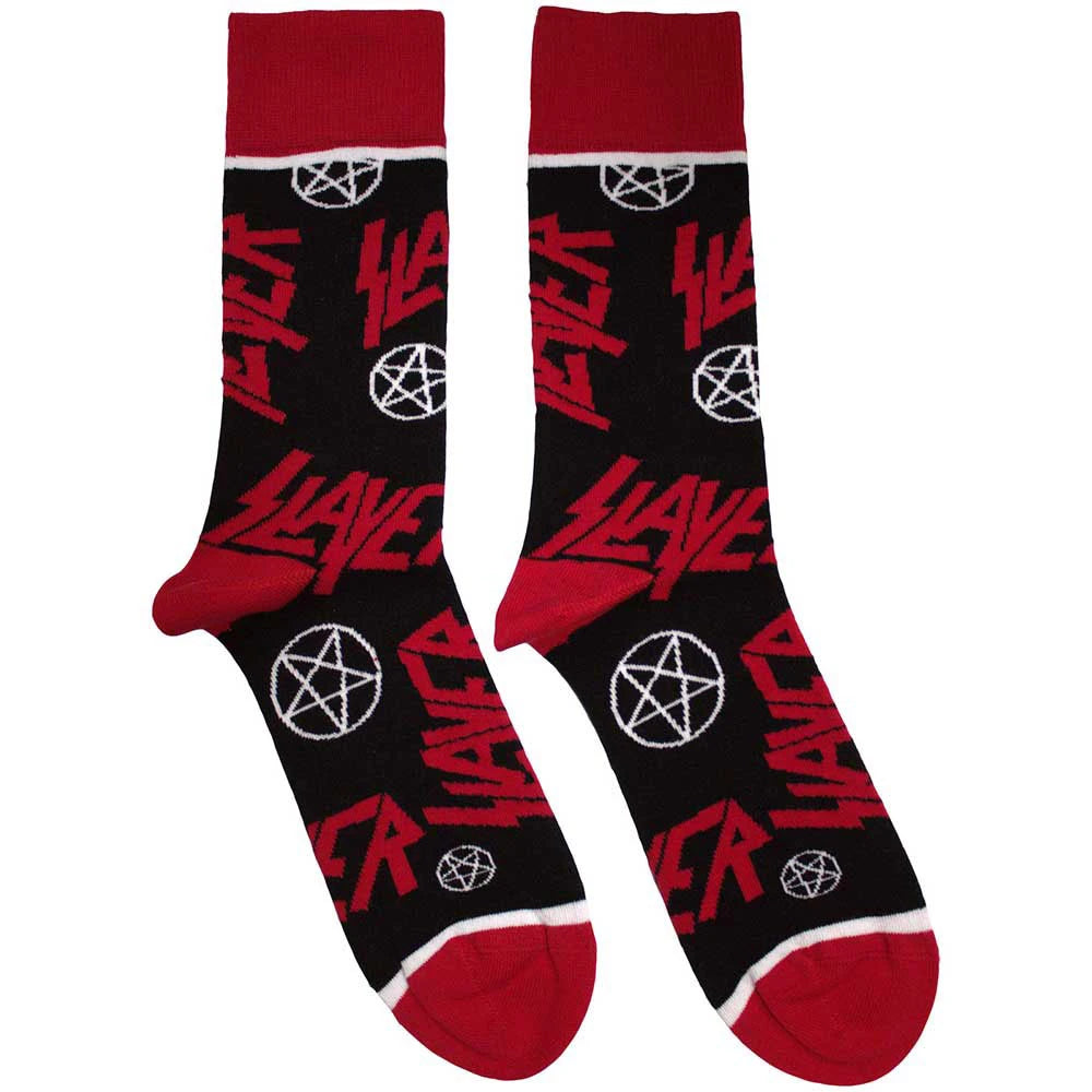 Slayer Socks - Logos and Pentagrams