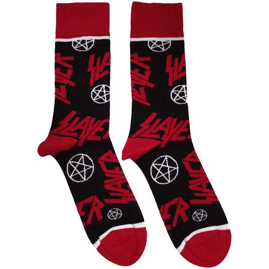 Slayer Socks - Logos and Pentagrams Shirts