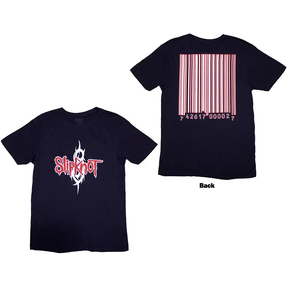 Slipknot Shirt Barcode (Navy Blue) Shirts