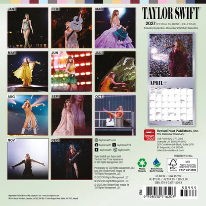 Taylor Swift Official 2027 Mini Calendar