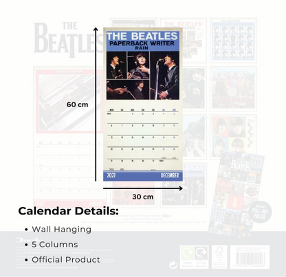 The Beatles 2027 Square Calendar