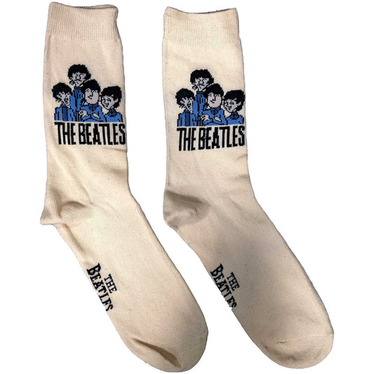 The Beatles Ladies Ankle Socks Cartoon Group