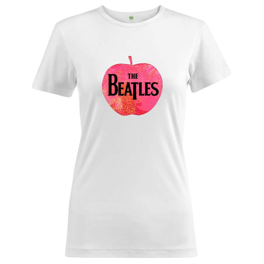 The Beatles Ladies Sparkle Gel T-Shirt