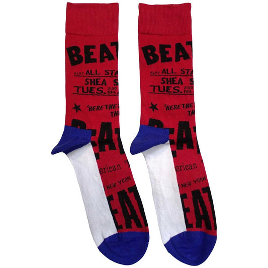The Beatles Socks - USA (Red) Shirts