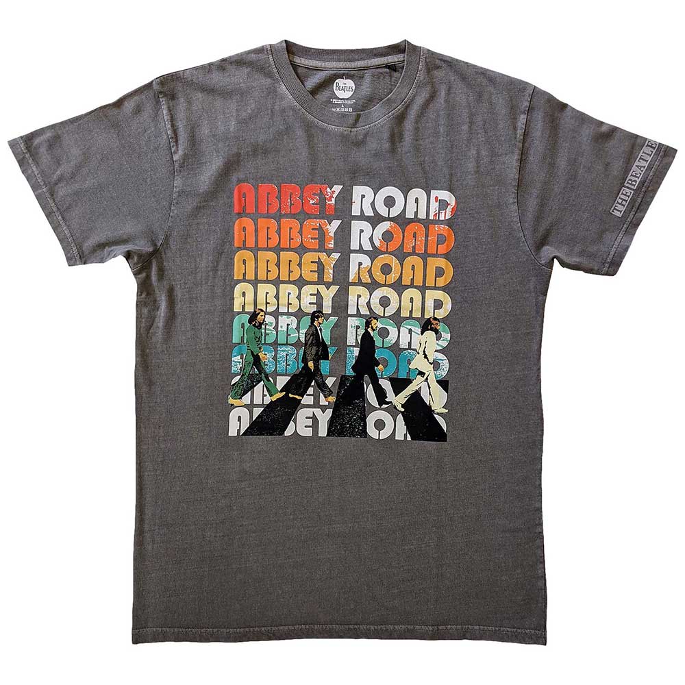 The Beatles T-Shirt Abbey Stacked (Sleeve Print) Shirts