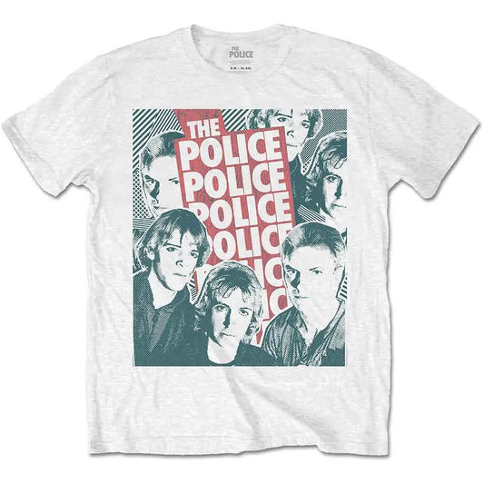 The Police T-Shirt Half-tone Faces Shirts